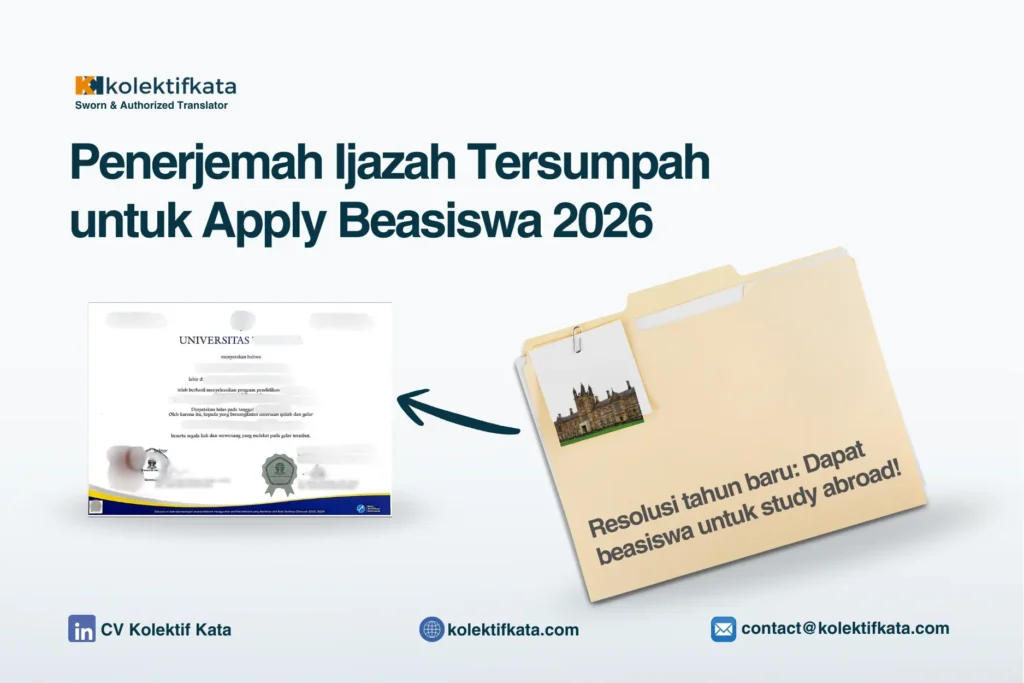 penerjemah ijazah tersumpah